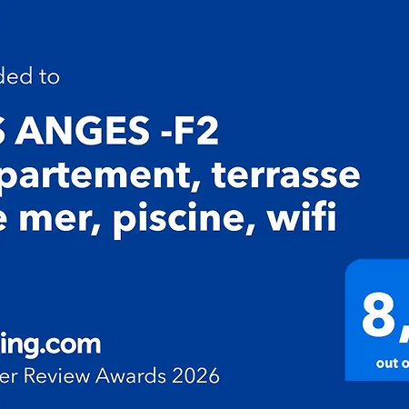 Les Anges -f2 Appartement, Terrasse Vue Mer, Piscine, Wifi Apartmán *